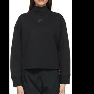 Nike tech fleece Black high neck Sweatshirt